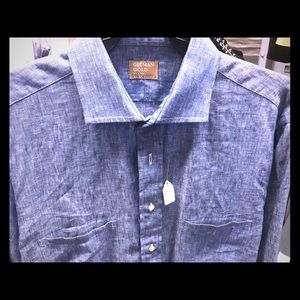 Gitman Bros Custom Made to Order Linen Dress Shirt